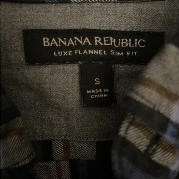 Men’s Banana Republic Luxe Slim Fit Flannel size small - Picture 2 of 2